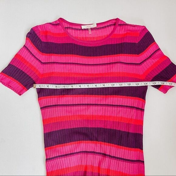 Trina Turk Striped Short Sleeve Dress - Picture 8 of 10
